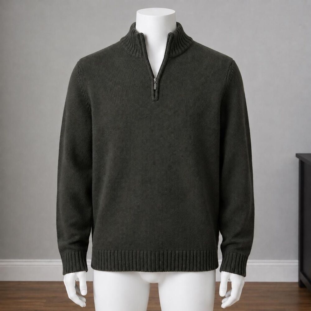 Timberland Men's Green and Khaki Jumper